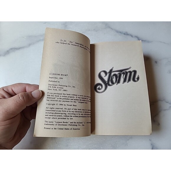 Storm By Norah Hess Paperback - Picture 6 of 10